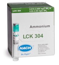 Кюветный тест Hach LCK304 для определения аммония 0.015-2.0 мг/л NH<sub>4-</sub>N 