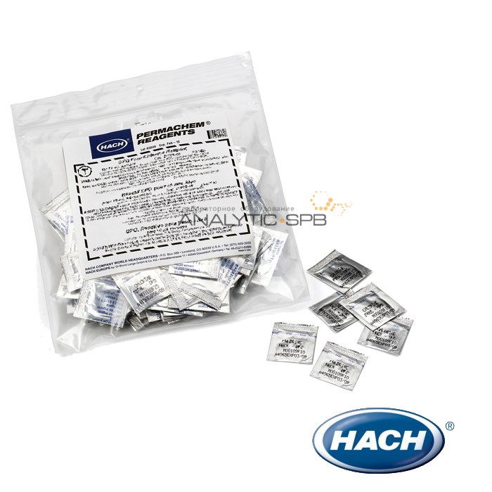 Порошковый реагент Hach 2603849 для определения алюминия ECR, 20 мл, 100 шт./уп.