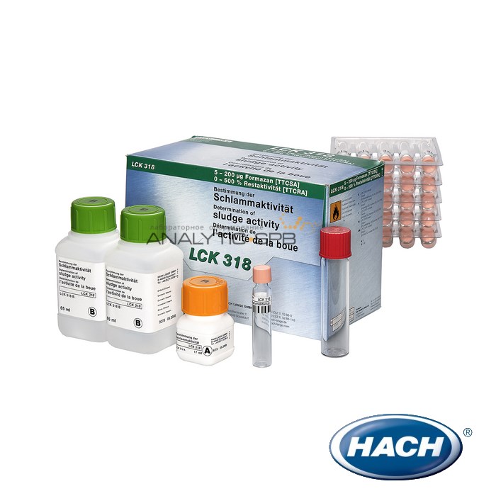 Кюветный экспресс-тест Hach LCK318 для определения остаточной активности (TTC) 